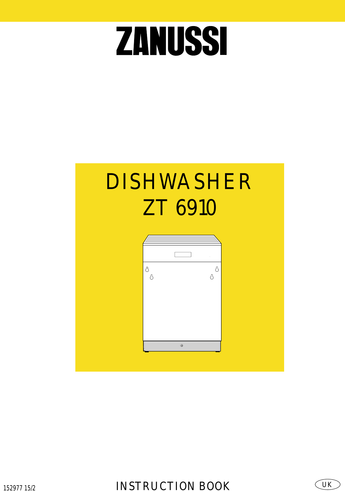 Zanussi Zt 6910 Instruction Booklet