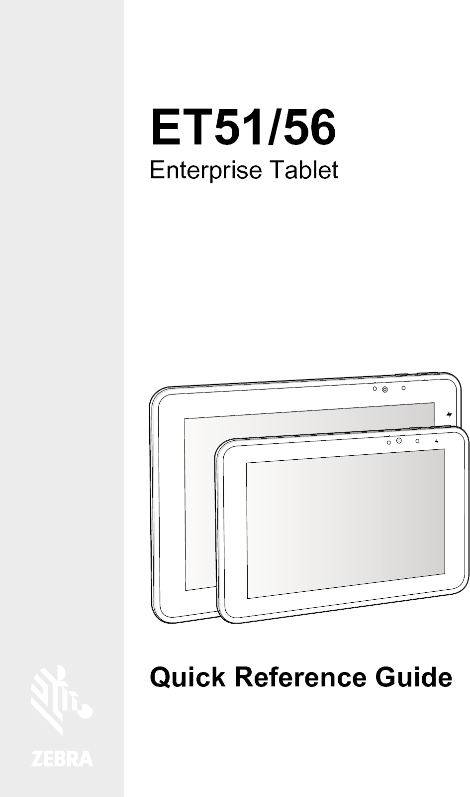 Zebra Technologies ET56DE Tablet User Manual ET51 56 Enterprise Tablet Quick Start Guide en