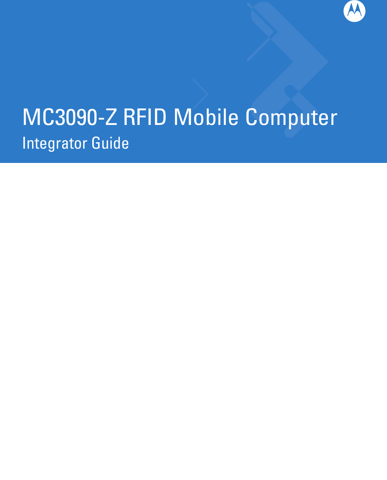 MC3090-Z RFID Mobile ComputerIntegrator Guide