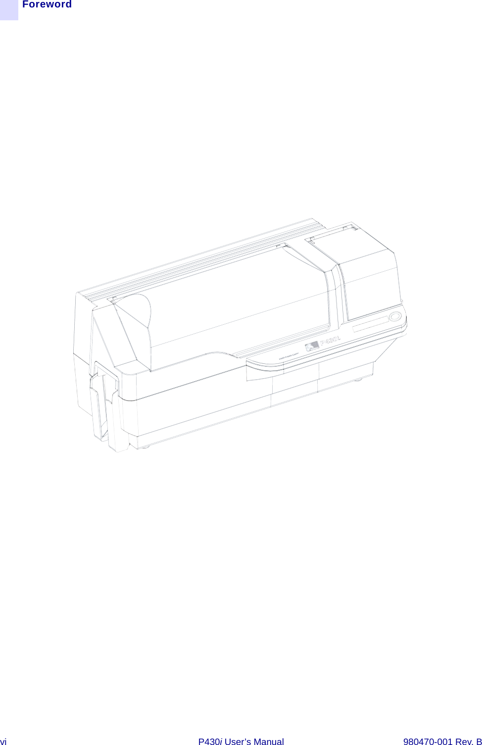 vi P430i User’s Manual 980470-001 Rev. BForewordDual-Sided Color