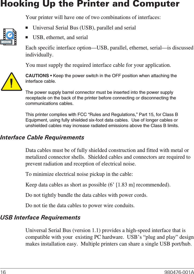 Zebra Technologies R2844z Thermal Printer With Rfid User Manual Part 2 0712