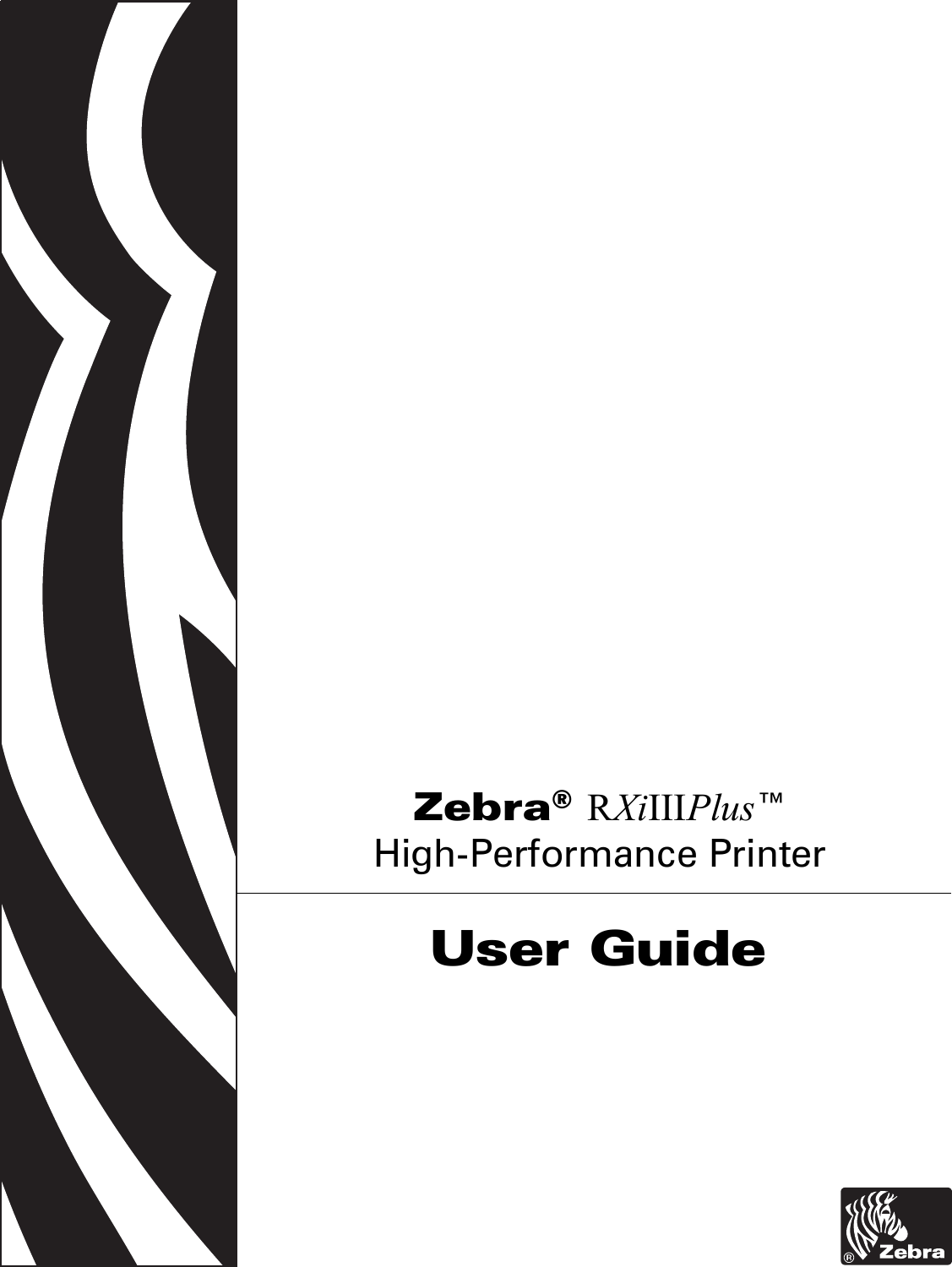  Zebra® RXiIIIPlus™High-Performance PrinterUser Guide