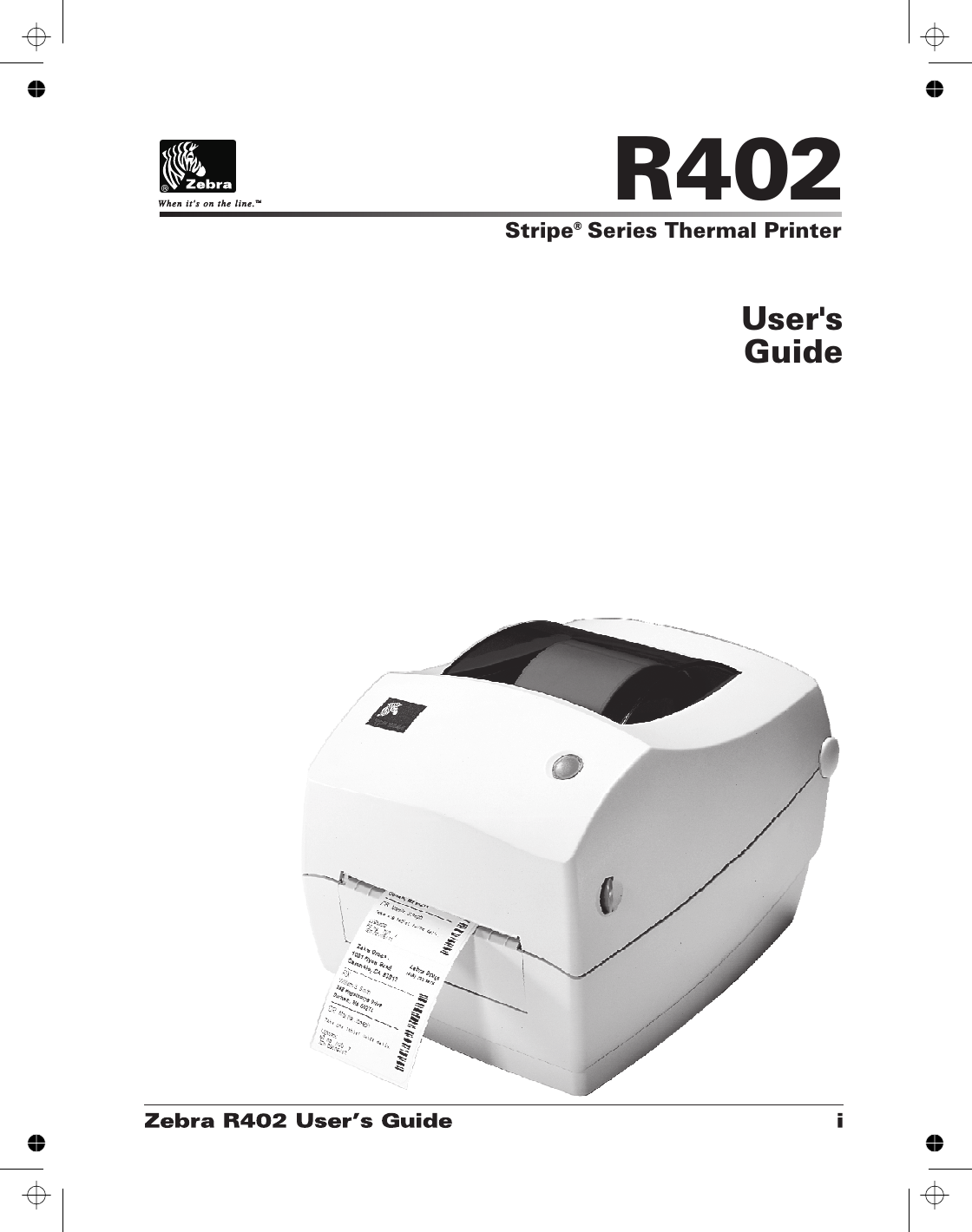 R402Stripe Series Thermal Printer®User sGuide&apos;