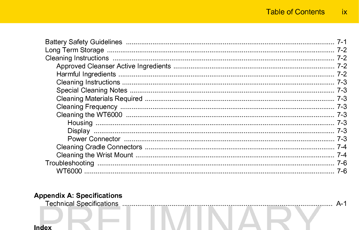 x WT6000 User Guide