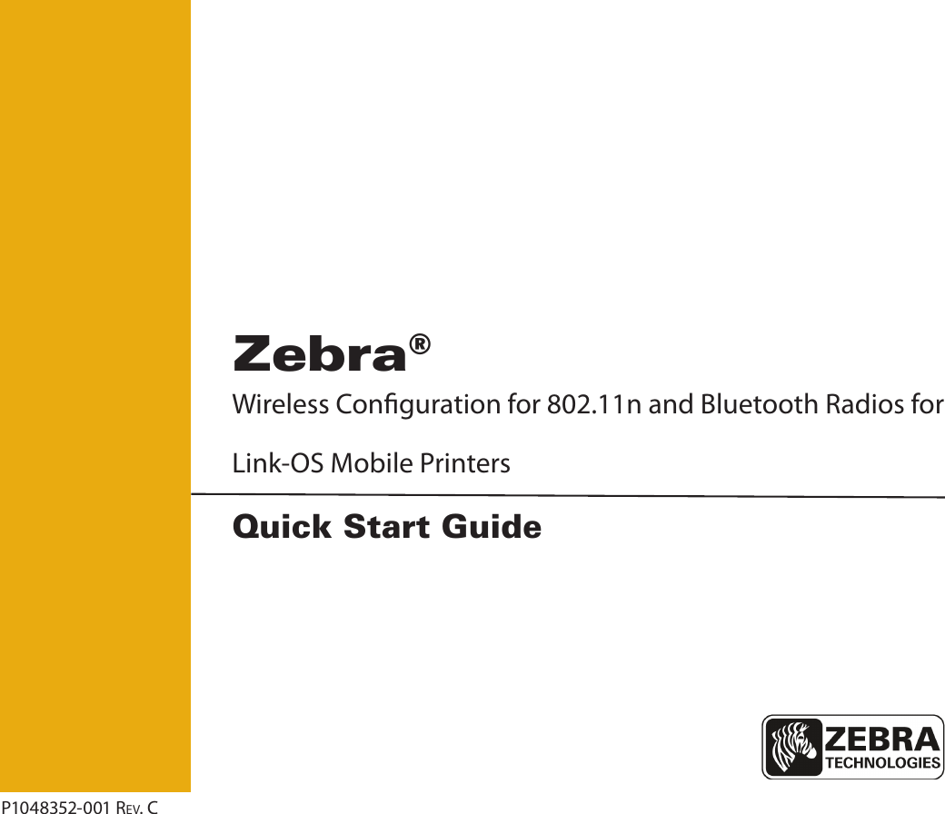 Page 1 of 11 - Zebra Zebra-Zebra-P1048352-001-Users-Manual- P1048352-001 Zebra-zebra-p1048352-001-users-manual