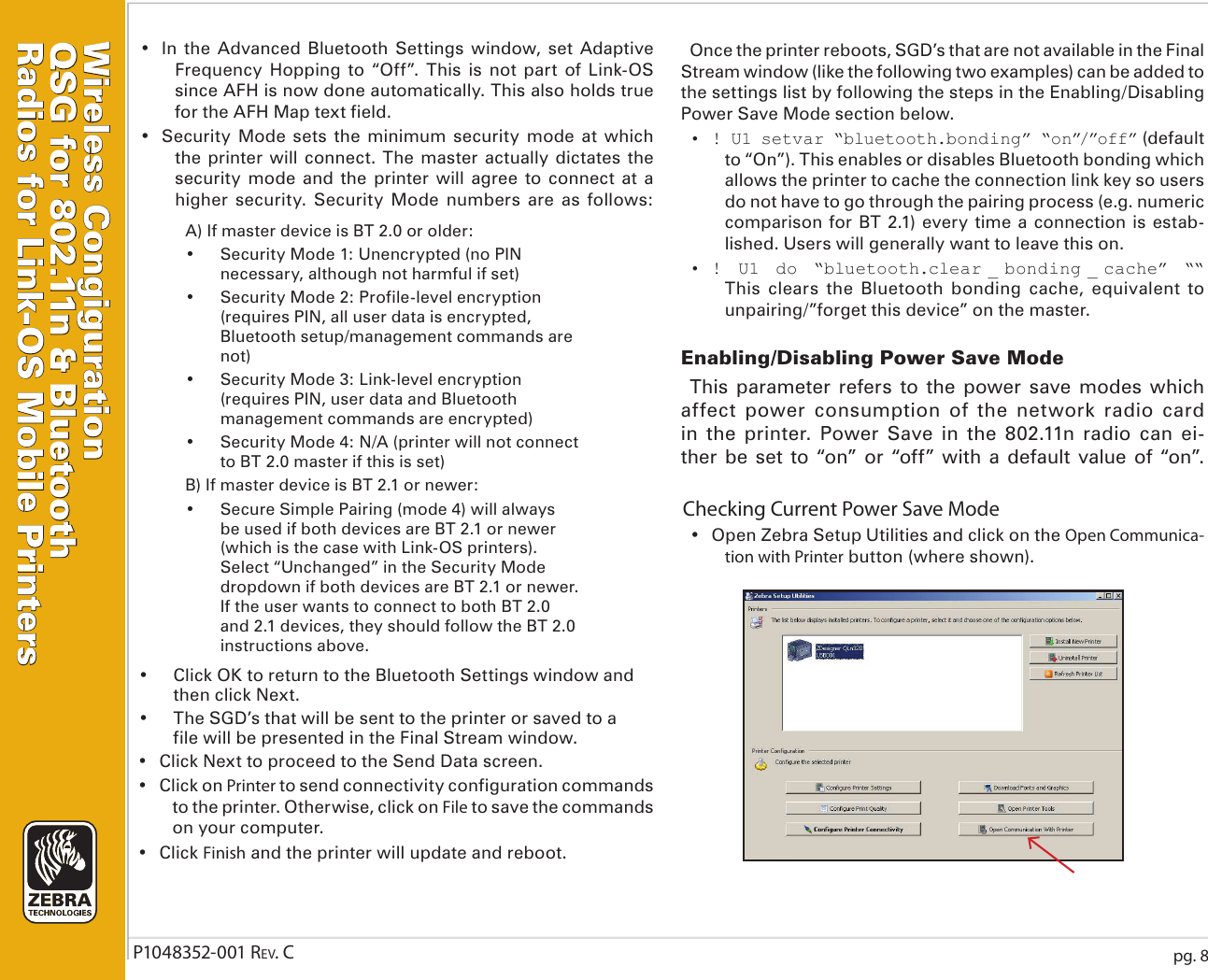 Page 9 of 11 - Zebra Zebra-Zebra-P1048352-001-Users-Manual- P1048352-001 Zebra-zebra-p1048352-001-users-manual