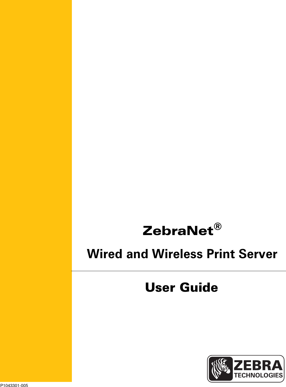 Zebra Wired And Wireless Print Server P1043301 005 Users