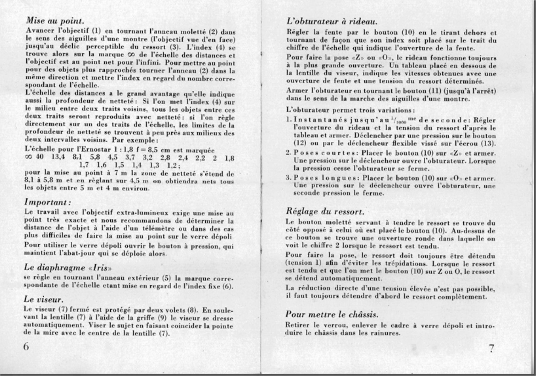 Page 4 of 4 - Zeiss-Ikon Zeiss-Ikon-Ermanox-45-X-6Cm-Directions-For-Use- Zeiss-ikon-ermanox-45-x-6cm-directions-for-use