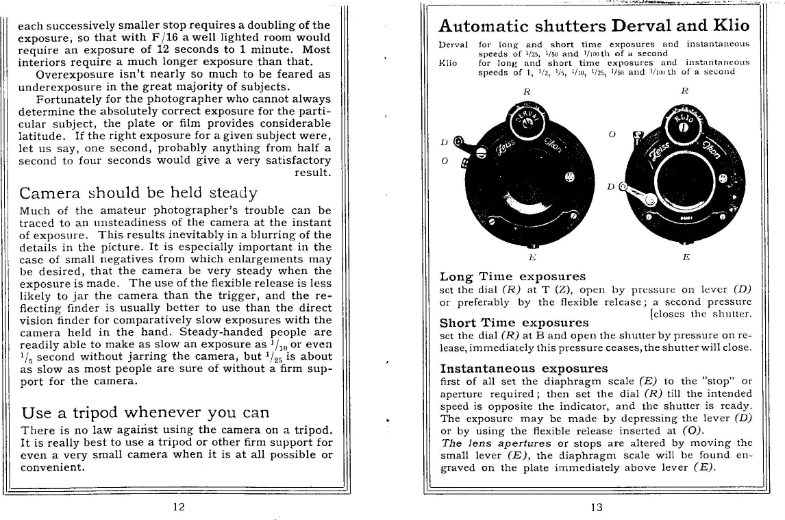 Zeiss Ikon Maximar Instruction Manual