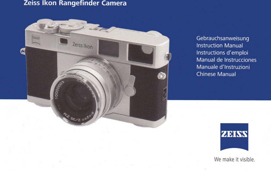 Zeiss Ikon S Instruction Manual