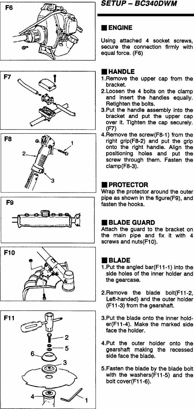 Page 4 of 10 - Zenoah Zenoah-Bc340Dwm-Users-Manual-  Zenoah-bc340dwm-users-manual
