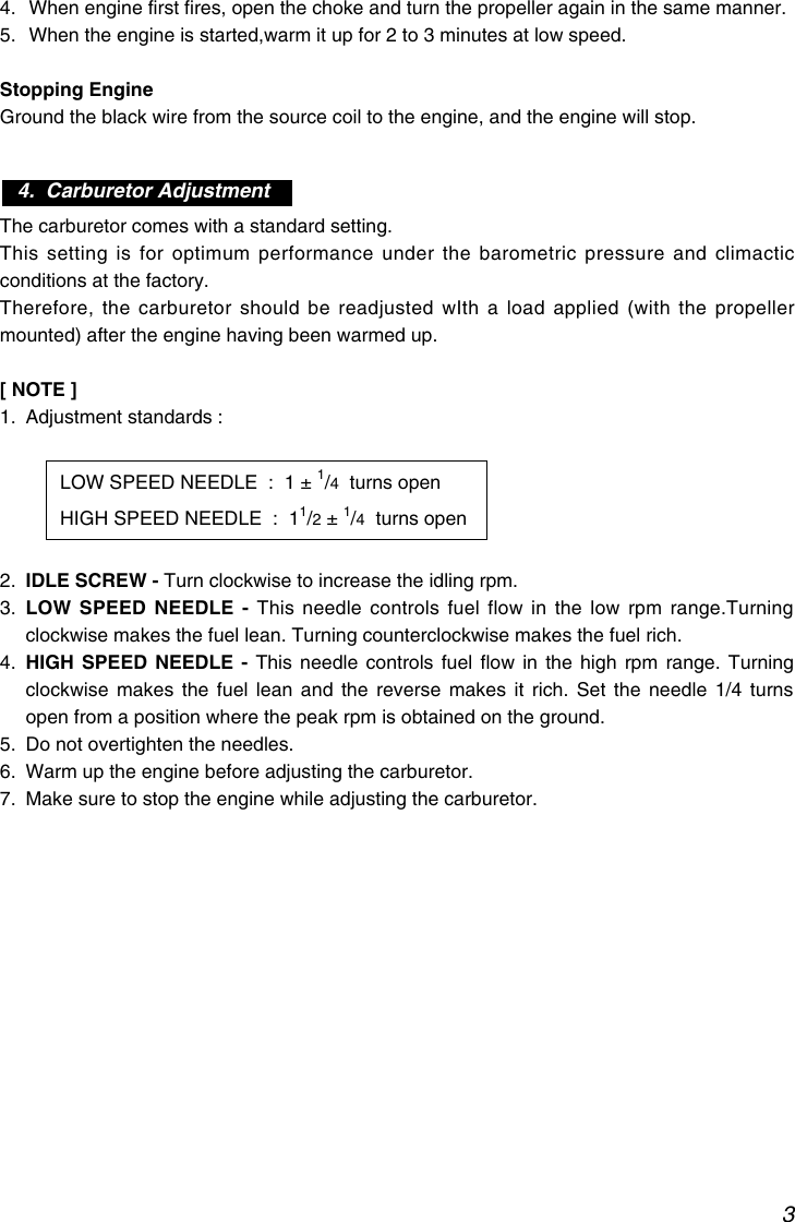 Page 3 of 8 - Zenoah Zenoah-G380Pu-Users-Manual- OM, Zenoah, G380PU, 2008-10, EN  Zenoah-g380pu-users-manual