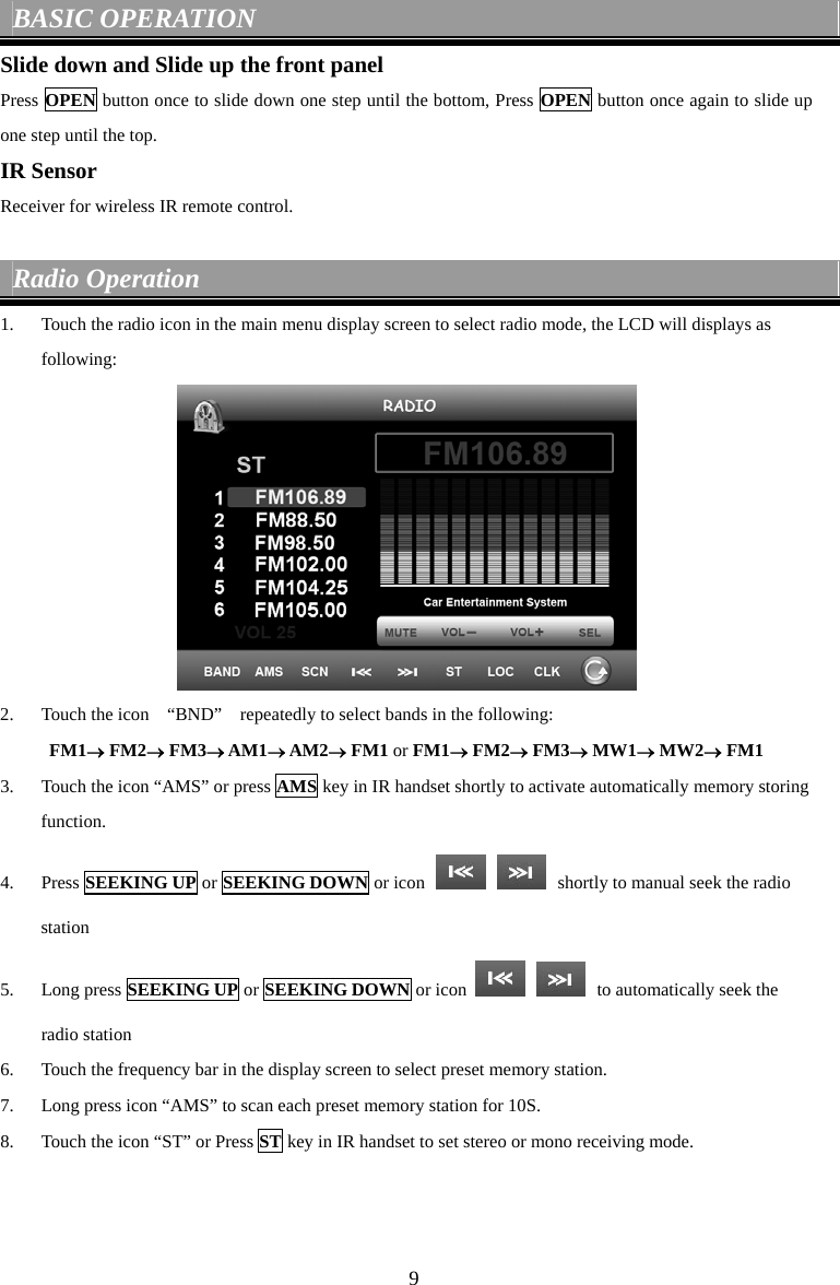 Zhejiang Bosen Electronic BDT6X00Y CAR DVD PLAYER User Manual 62003