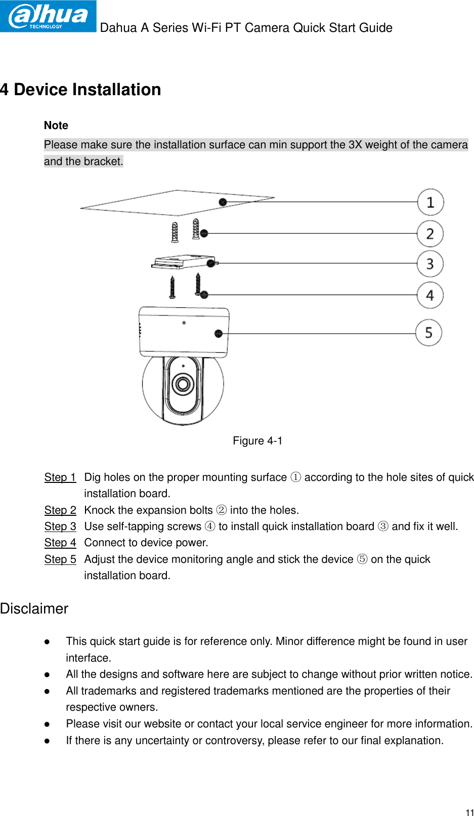 Page 11 of Zhejiang Dahua Vision Technology DH-IPC-AX2 CONSUMER CAMERA User Manual