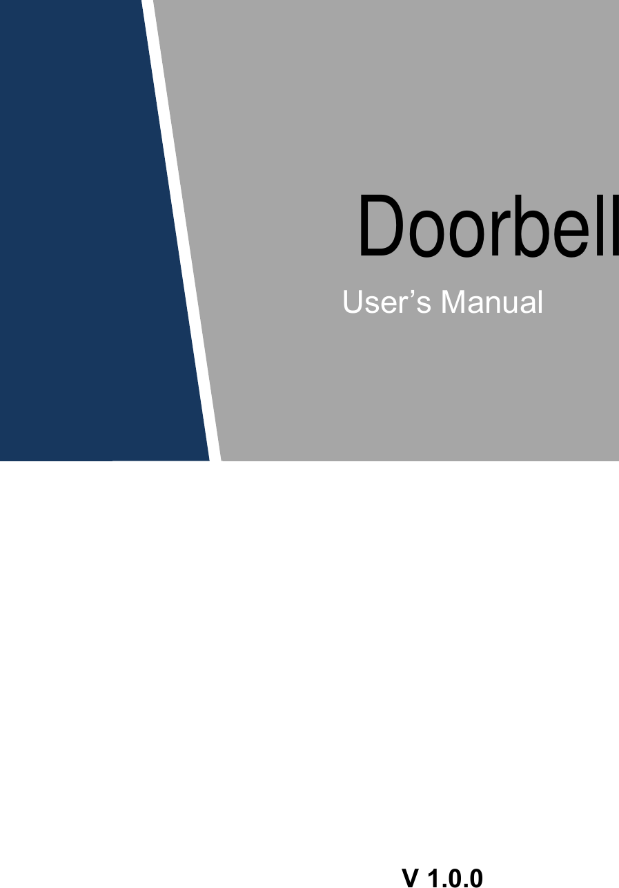 Page 1 of Zhejiang Dahua Vision Technology DHI-DB11 Doorbell User Manual 