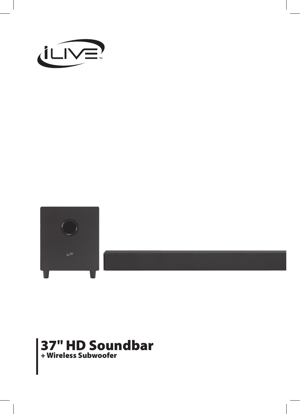 37&quot; HD Soundbar  + Wireless Subwoofer 