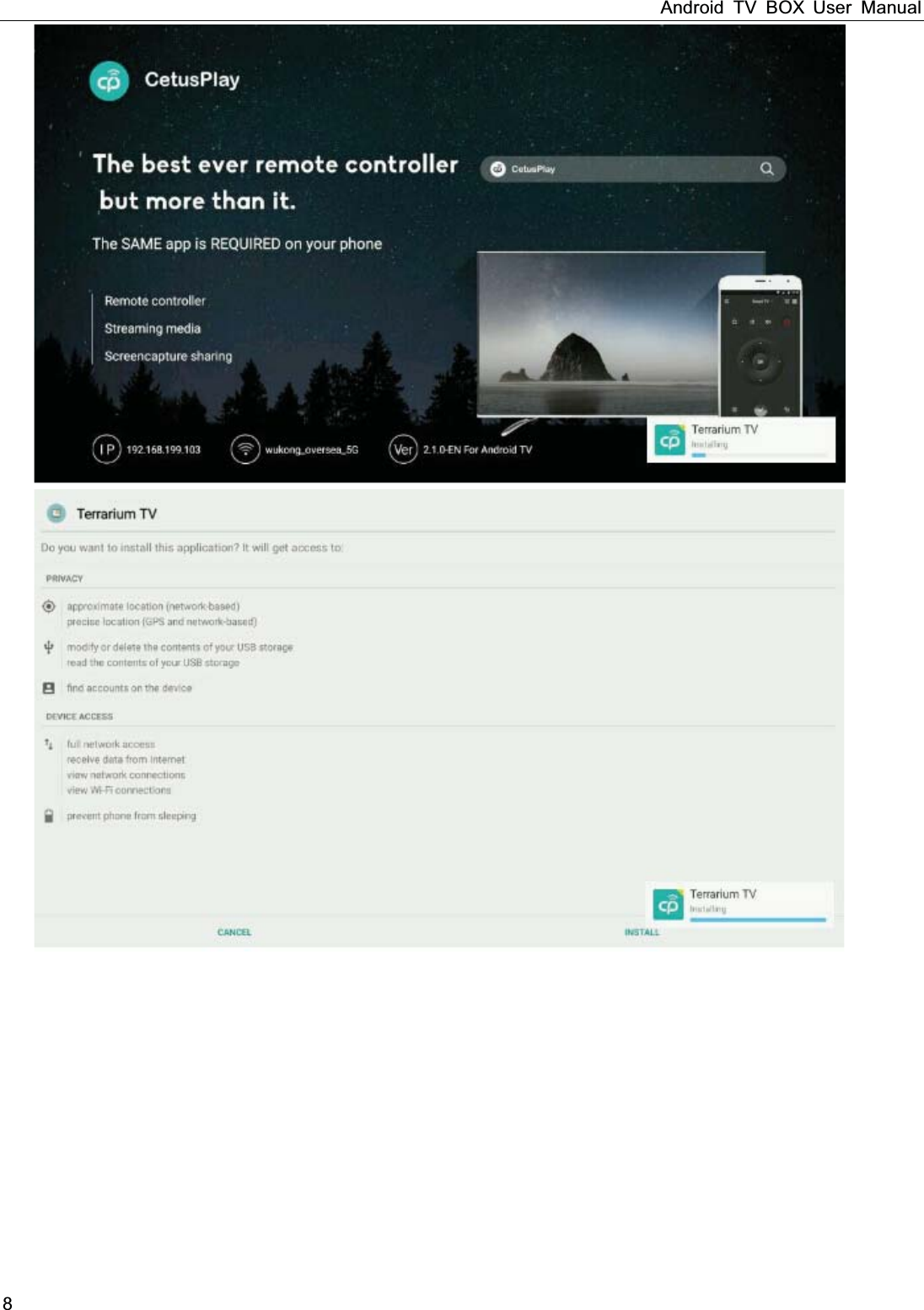 Android TV BOX User Manual 8       