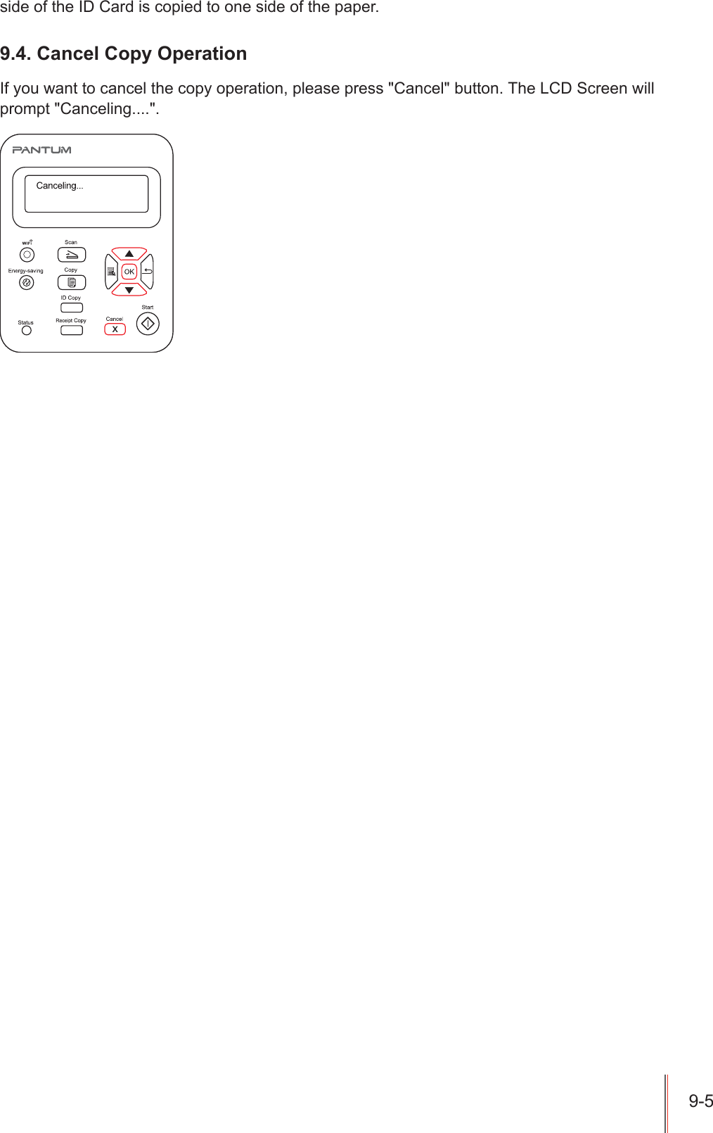 VLGHRIWKH,'&amp;DUGLVFRSLHGWRRQHVLGHRIWKHSDSHU&amp;DQFHO&amp;RS\2SHUDWLRQ,I\RXZDQWWRFDQFHOWKHFRS\RSHUDWLRQSOHDVHSUHVV&amp;DQFHOEXWWRQ7KH/&amp;'6FUHHQZLOOSURPSW&amp;DQFHOLQJ