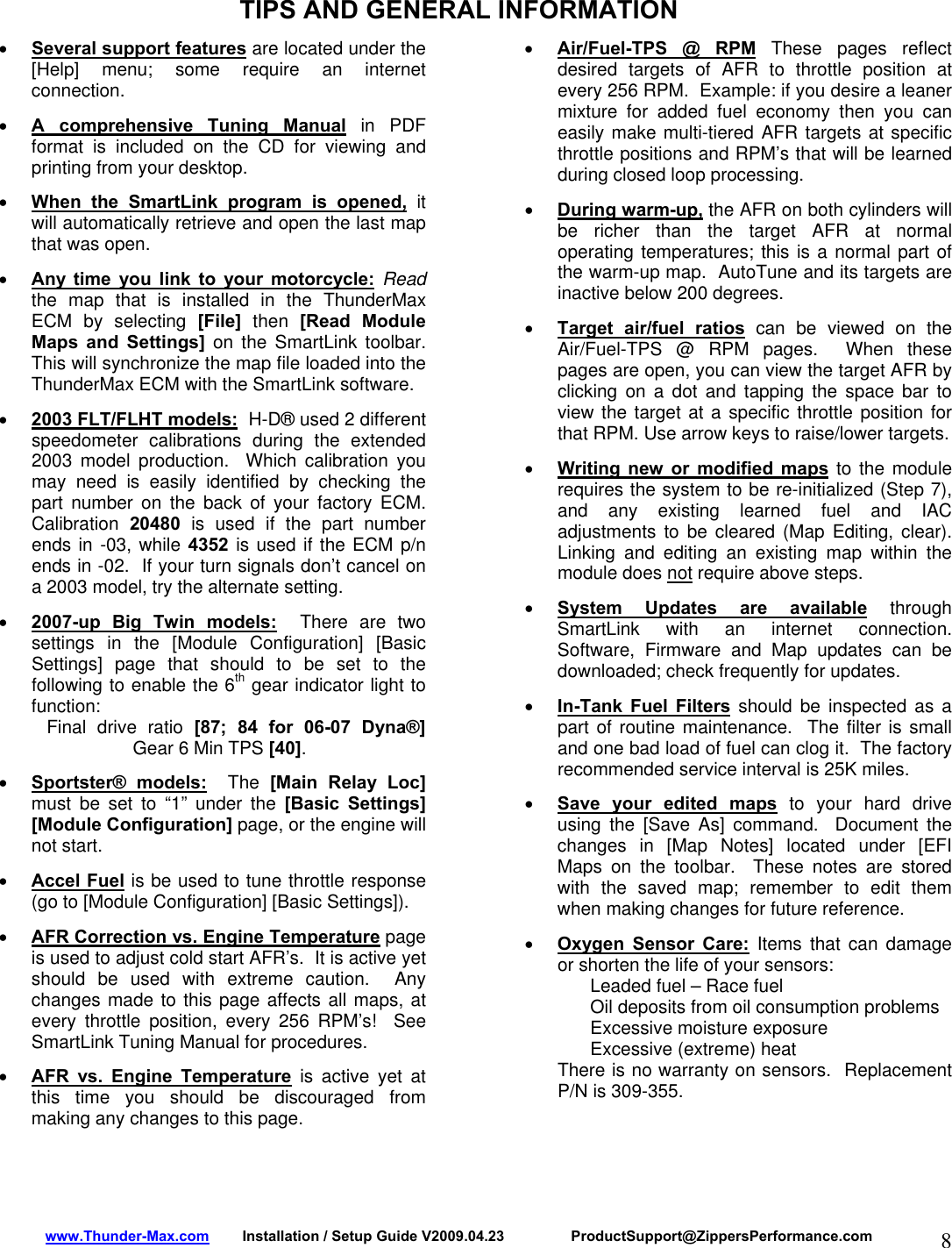 Page 8 of 8 - Zipper-Mowers Zipper-Mowers-Max-309-360-Users-Manual-  Zipper-mowers-max-309-360-users-manual