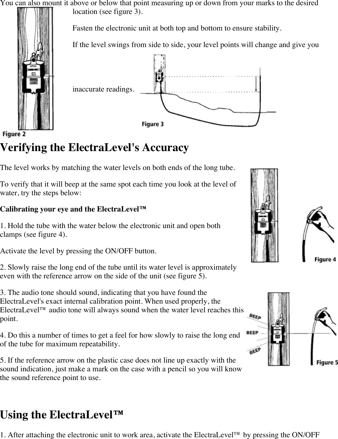 Page 2 of 4 - Zircon Zircon-Electralevel-Owner-S-Manual Instructions