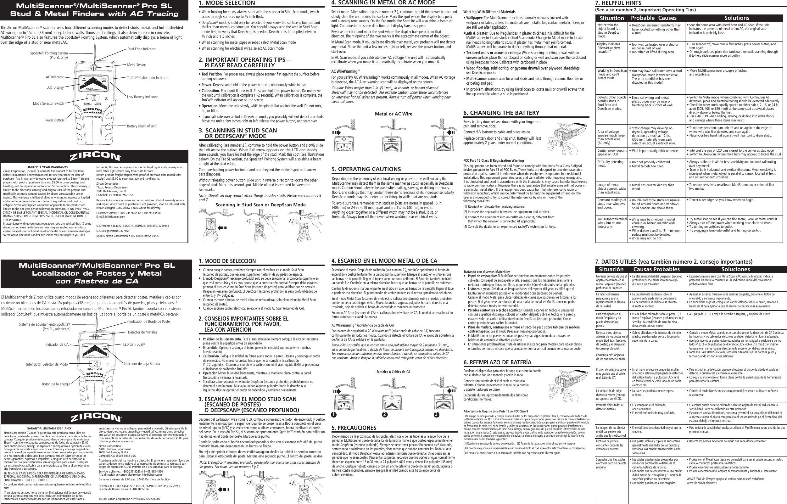 Page 1 of 1 - Zircon Zircon-Multiscanner-Owner-S-Manual