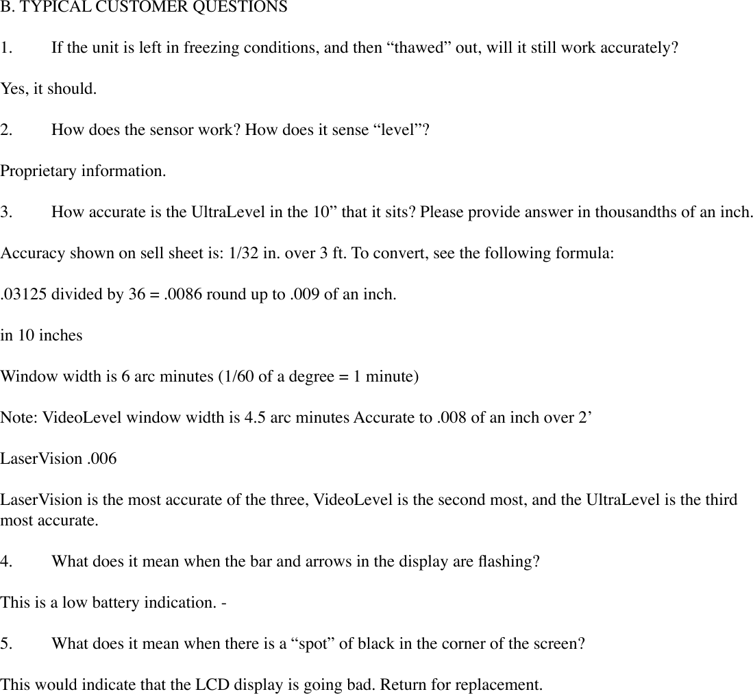 Page 2 of 3 - Zircon Zircon-Ultralevel-Pro-Owner-S-Manual