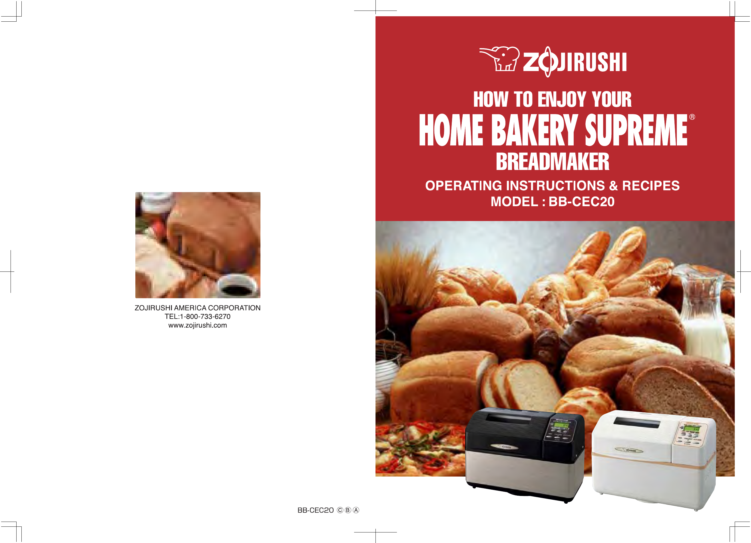 Zojirushi Bb Cec20Wb Users Manual