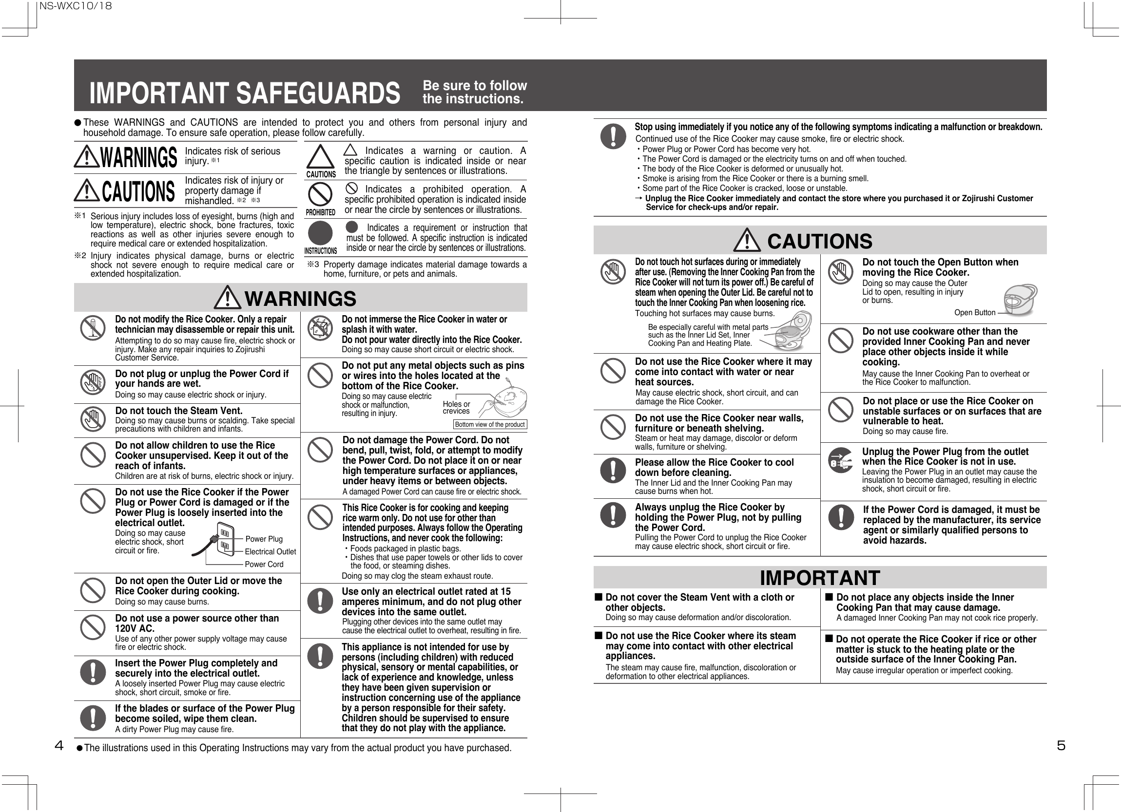 Page 3 of 11 - Zojirushi Zojirushi-Ns-Wxc10-Users-Manual- NS-WXC00  Zojirushi-ns-wxc10-users-manual
