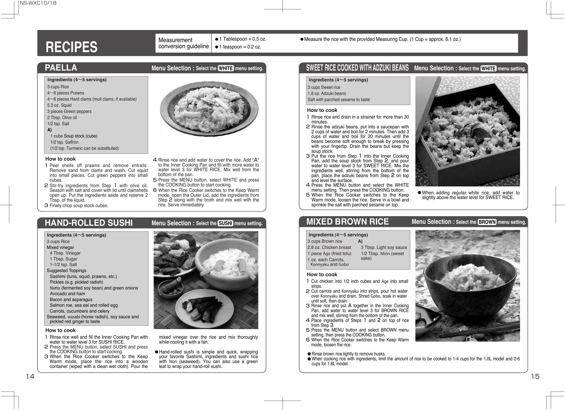 Page 8 of 11 - Zojirushi Zojirushi-Ns-Wxc10-Users-Manual- NS-WXC00  Zojirushi-ns-wxc10-users-manual