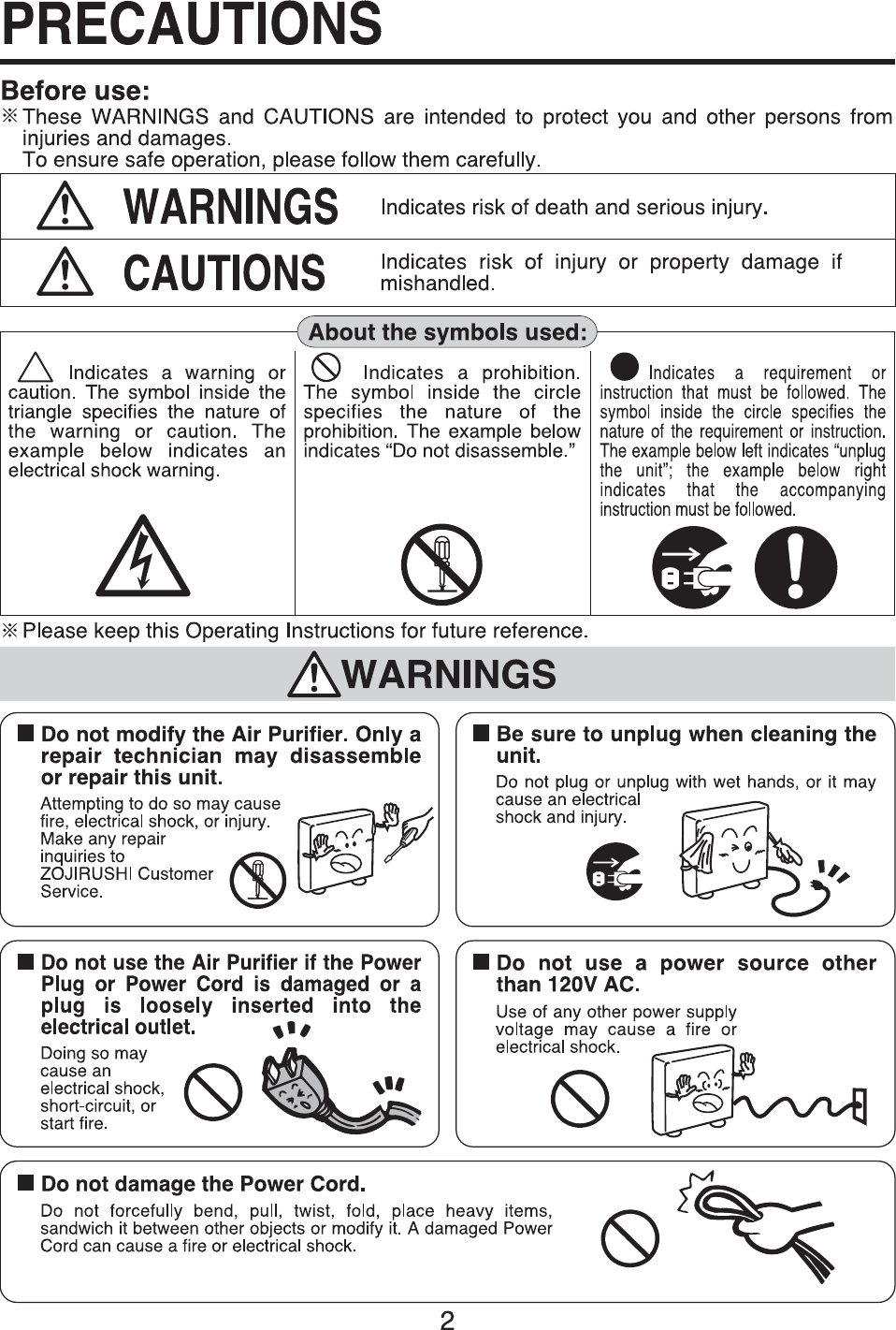 Zojirushi Pa Ltc10 Owner S Manual Cover