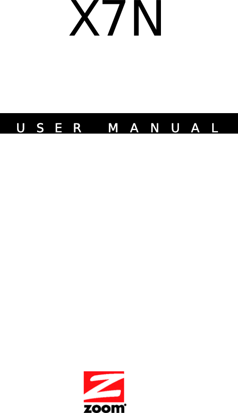  X7N USER MANUAL