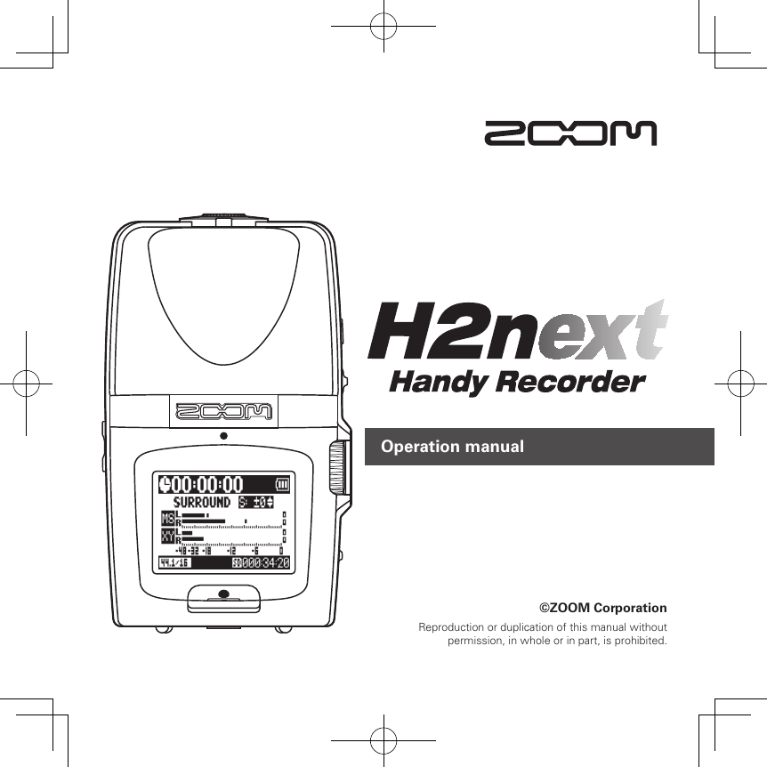 Zoom H2N Users Manual