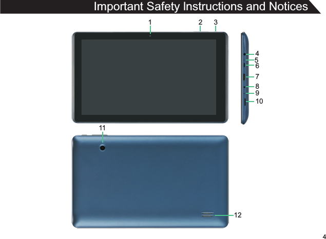 Important Safety lnstructions and Notices 4456789101111223