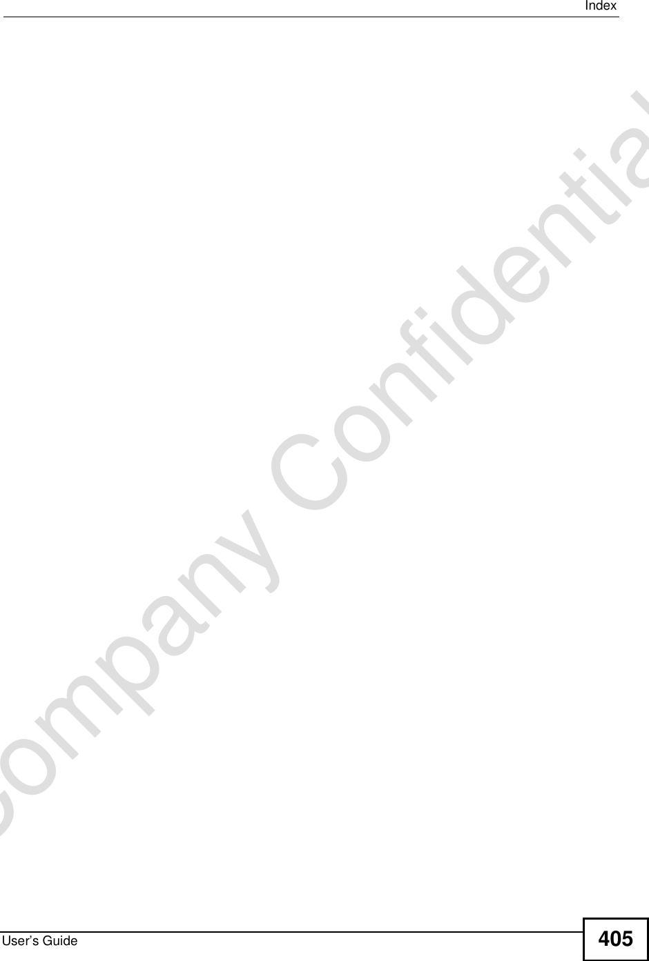 IndexUser’s Guide 405Company Confidential