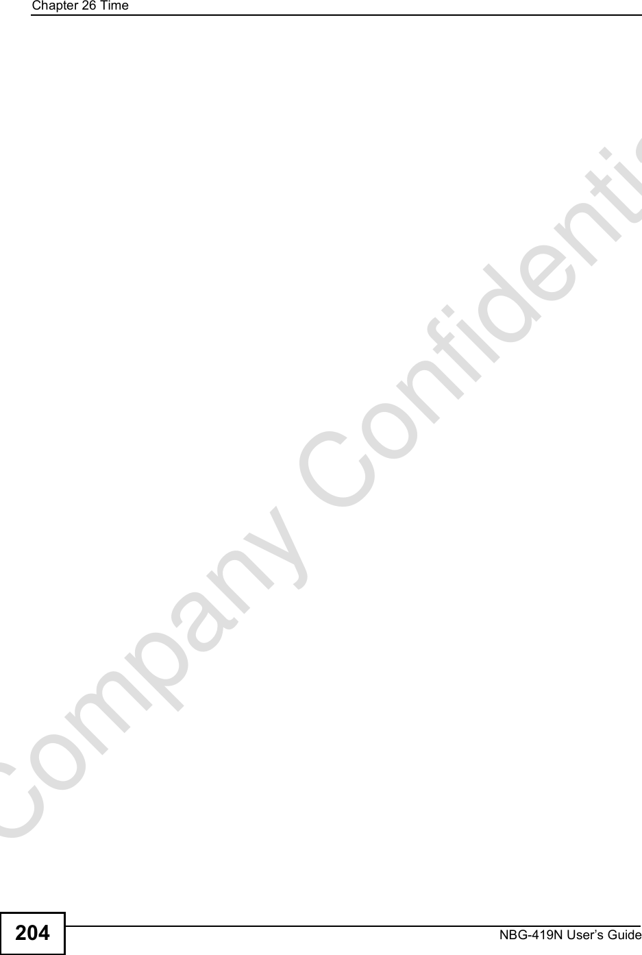 Chapter 26TimeNBG-419N User s Guide204Company Confidential