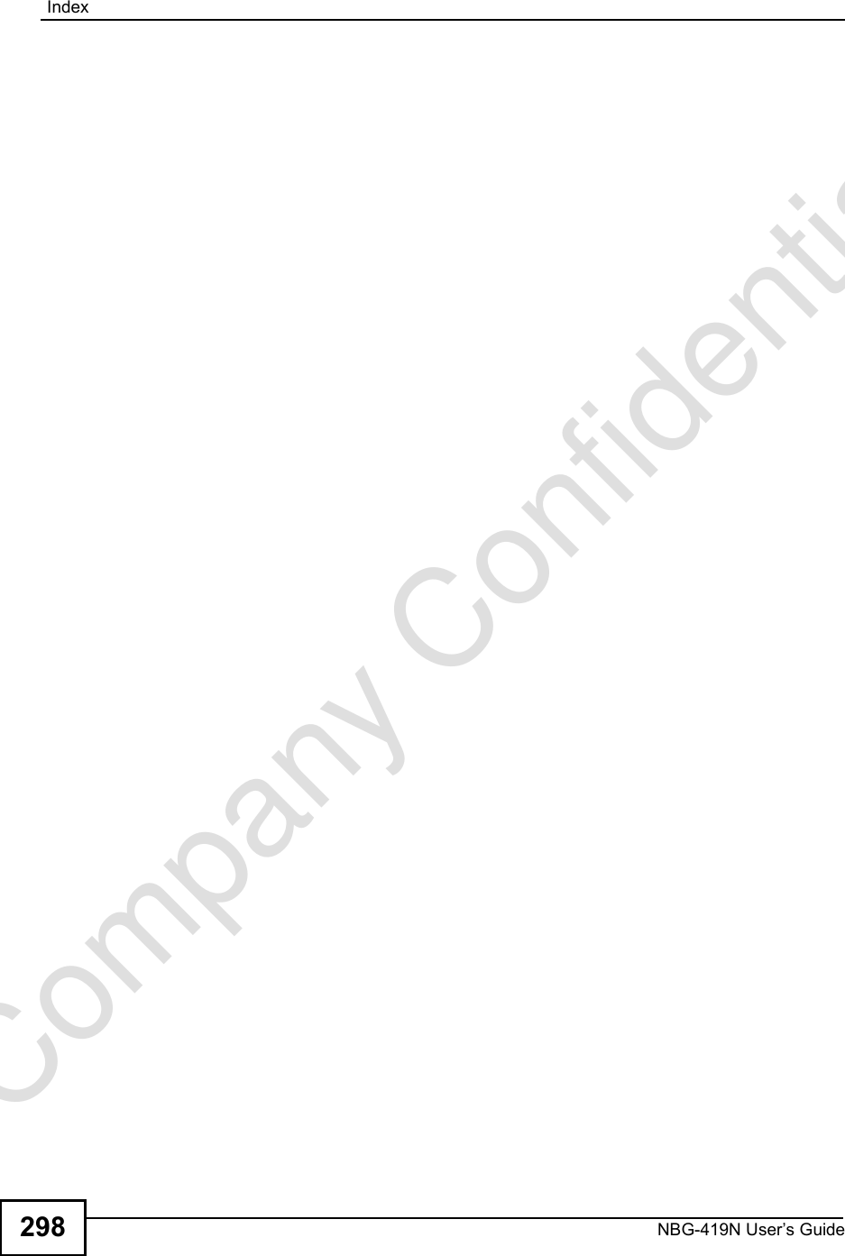 IndexNBG-419N User s Guide298Company Confidential