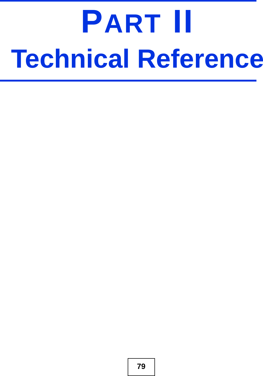 79PART IITechnical Reference