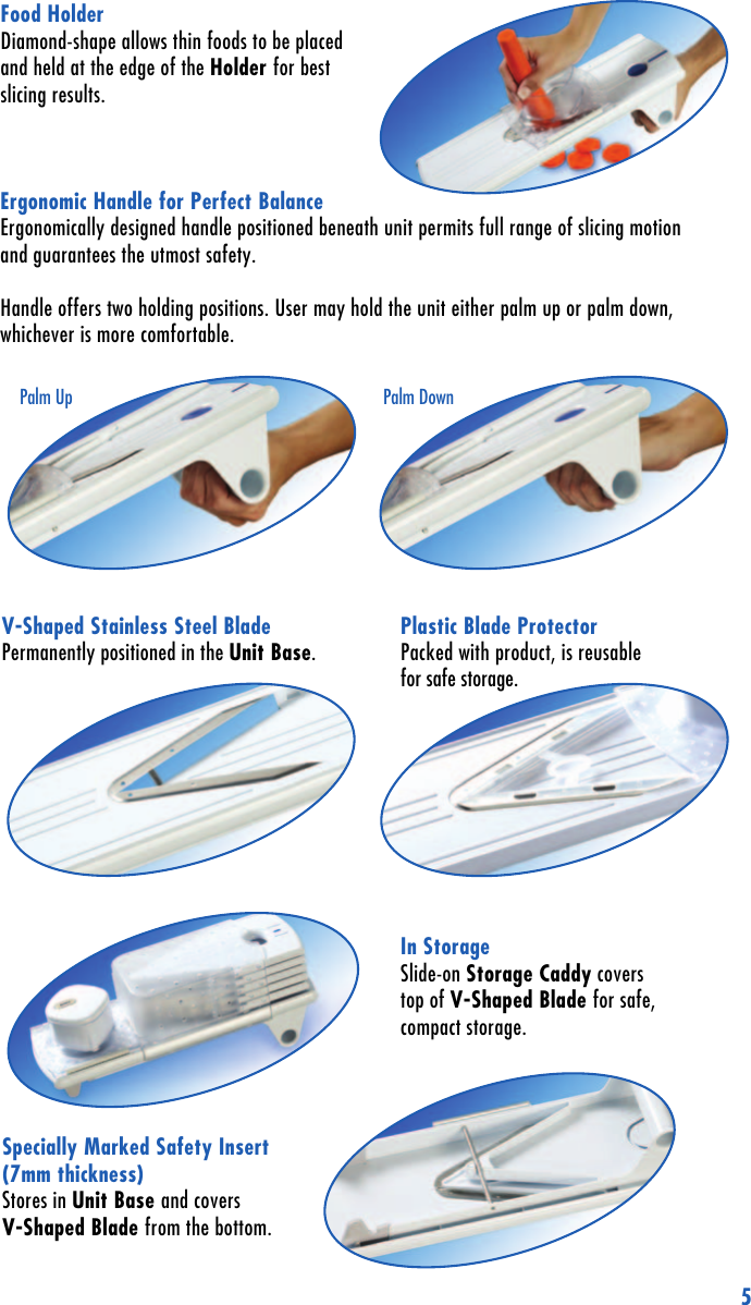 Page 5 of 12 - Zyliss Zyliss-Easyslice-Mandoline-Users-Manual-  Zyliss-easyslice-mandoline-users-manual