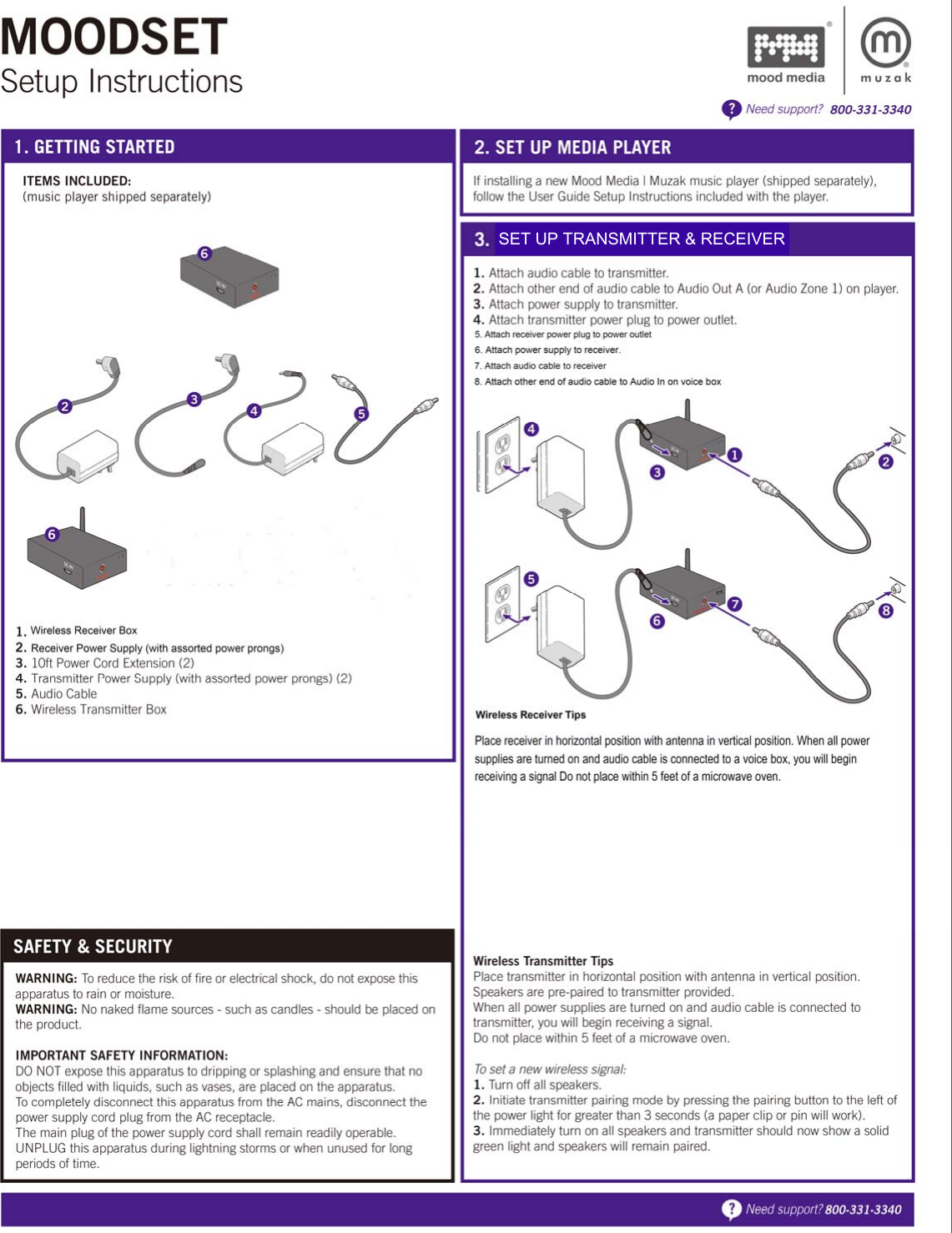 SET UP TRANSMITTER &amp; RECEIVER