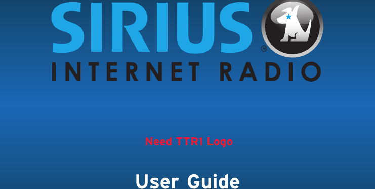 Need TTR1 LogoUser Guide