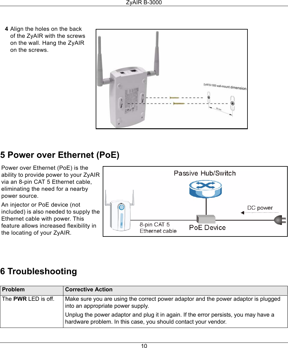 Page 10 of 11 - Zyxel Zyxel-Zyair-B-3000-Users-Manual- B-3000_QSG  Zyxel-zyair-b-3000-users-manual