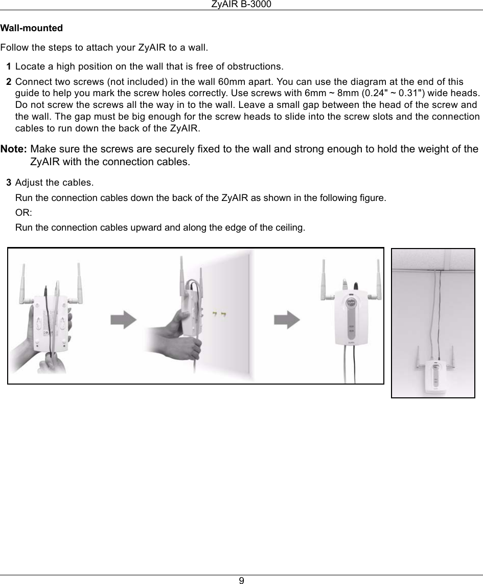 Page 9 of 11 - Zyxel Zyxel-Zyair-B-3000-Users-Manual- B-3000_QSG  Zyxel-zyair-b-3000-users-manual