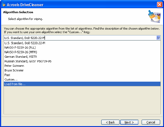 Acronis drivecleanser что это