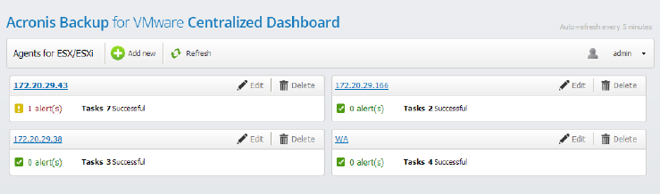 acronis backup for vmware centralized dashboard
