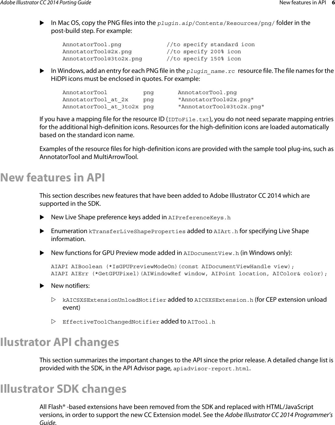 Page 6 of 6 - Adobe Illustrator CC 2014 Porting Guide - (2014) Porting-cc2014-en