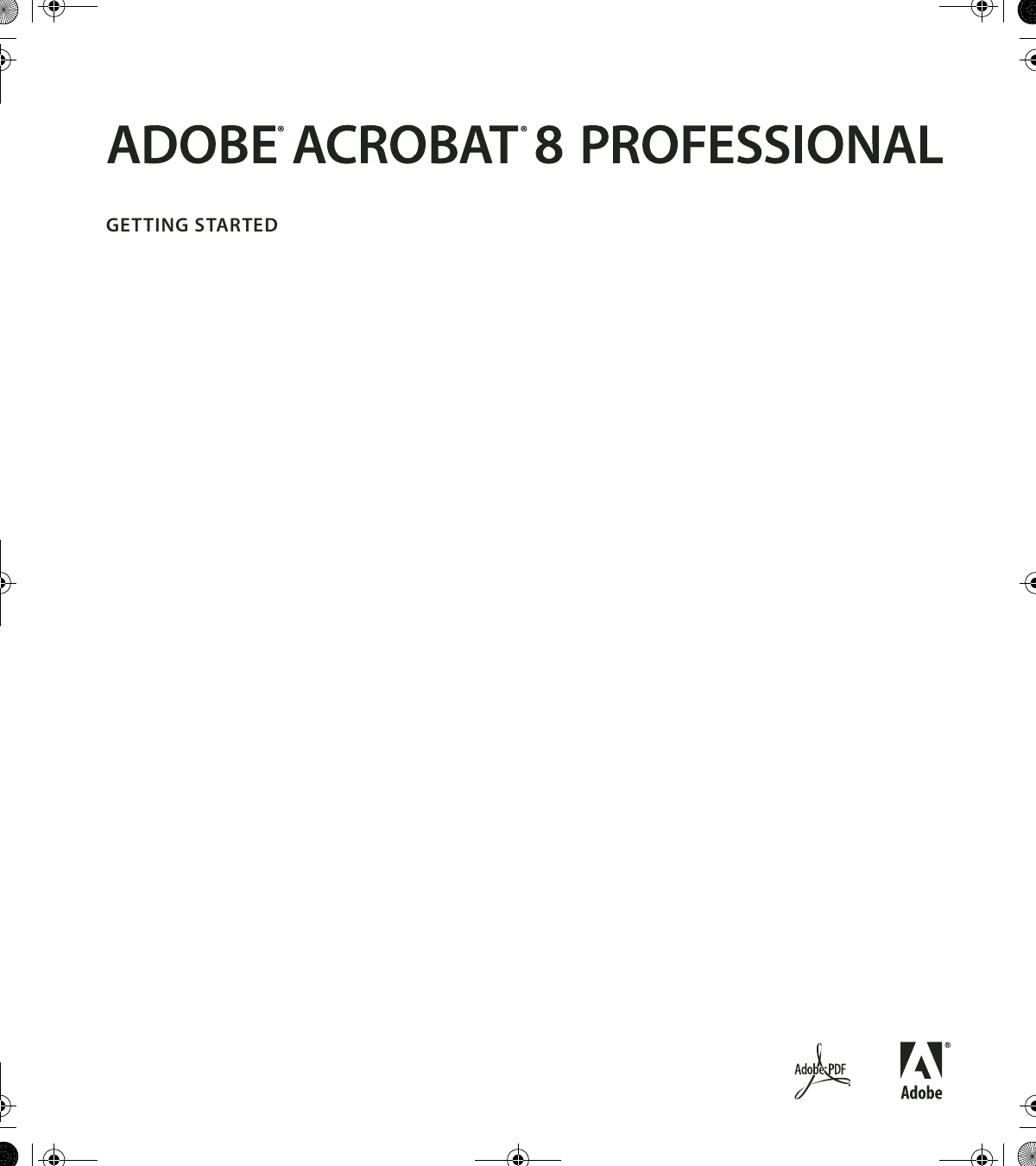 adobe acrobat 8 professional manual download