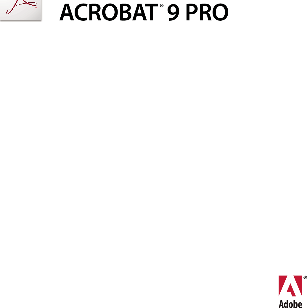 Adobe Using Acrobat 9 Pro 9 0 Professional Instruction Manual En