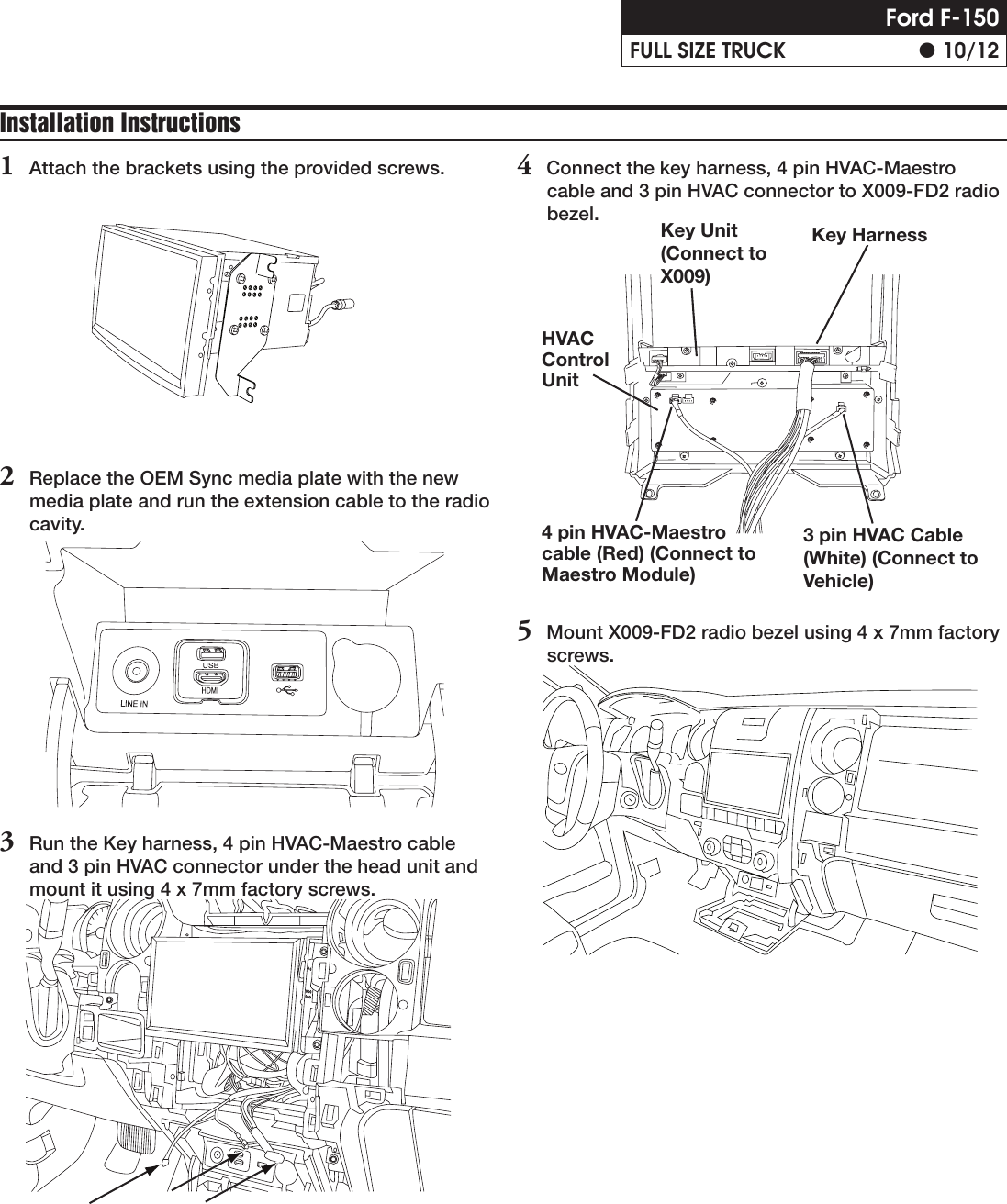 Page 10 of 12 - Alpine  X009-FD2 - Installation Guide IM