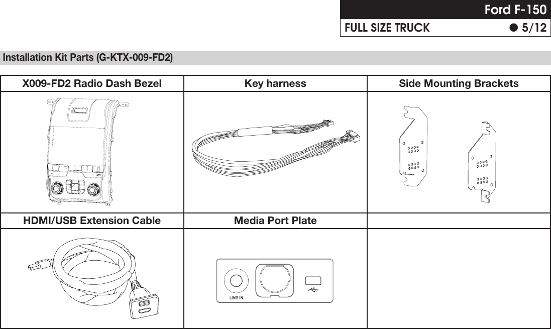 Page 5 of 12 - Alpine  X009-FD2 - Installation Guide IM