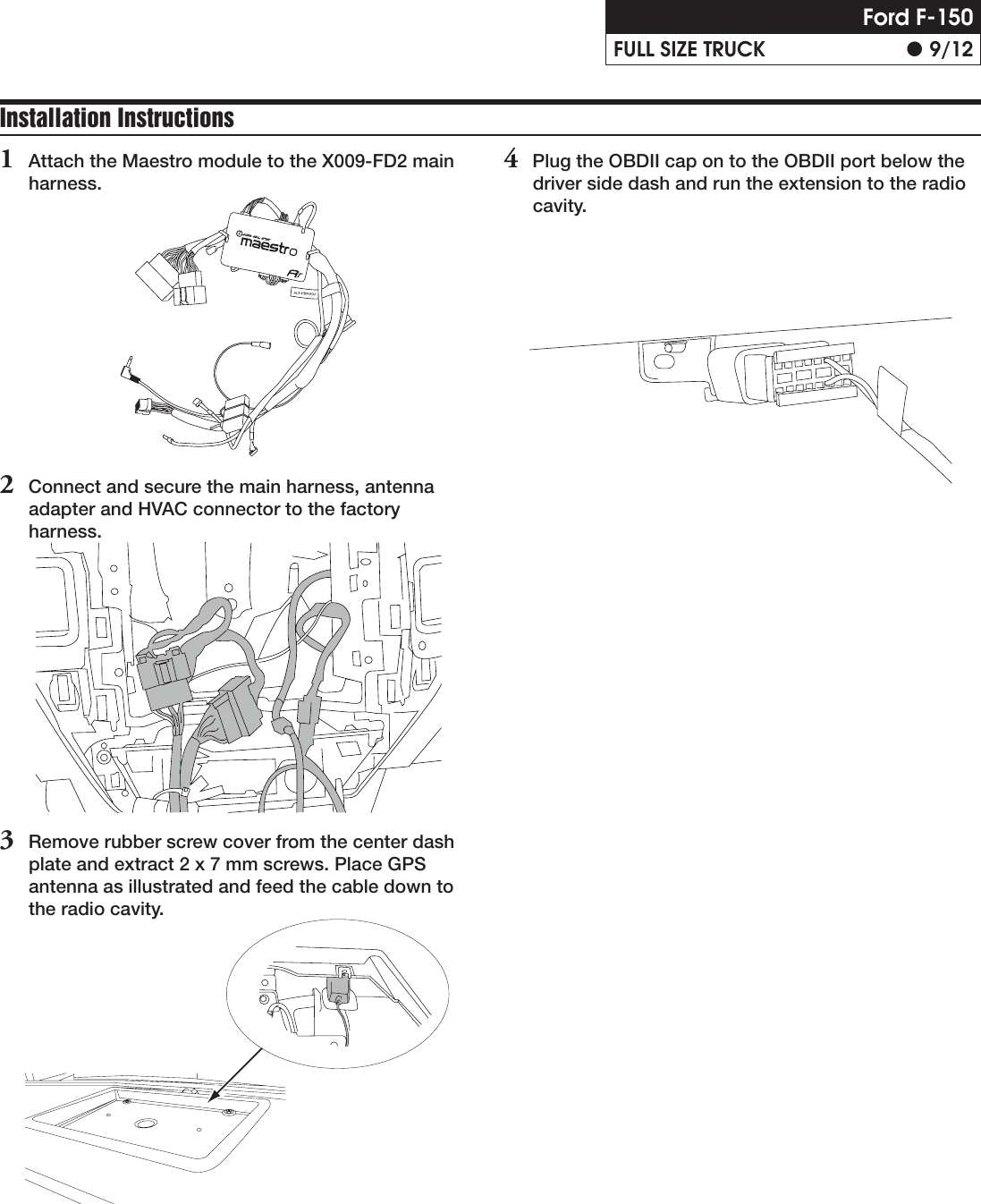 Page 9 of 12 - Alpine  X009-FD2 - Installation Guide IM